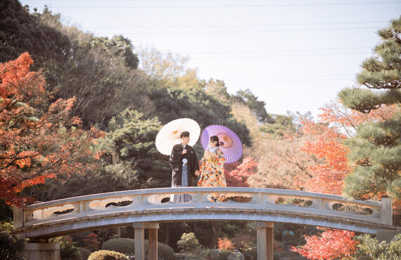 大阪・堺市で和装でロケーション撮影ができるのはtakane wedding！